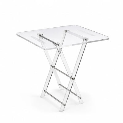 Acrylic Folding Table 4 Pieces Transparent Finish Siddiq Gifts