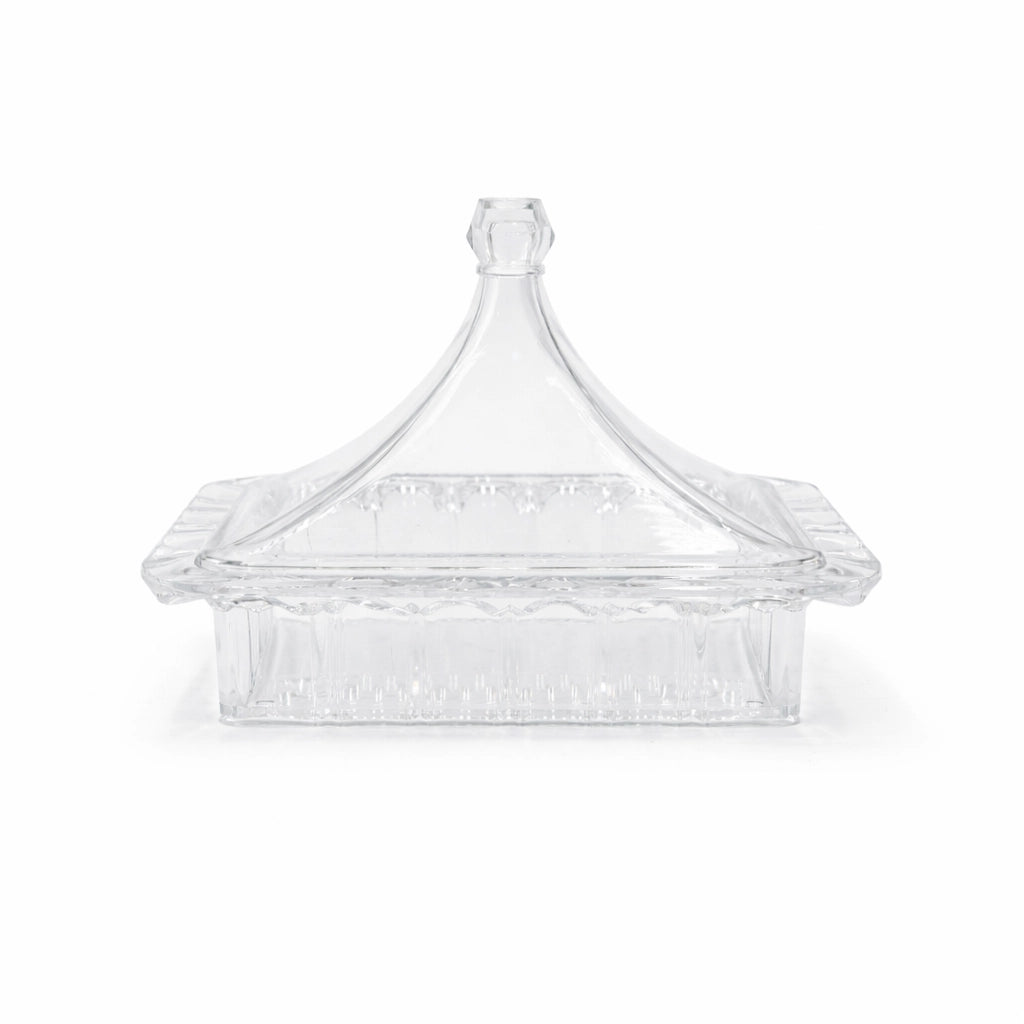 Acrylic Rectangular Candy Box with Lid 22x17x16cm Clear Storage ...