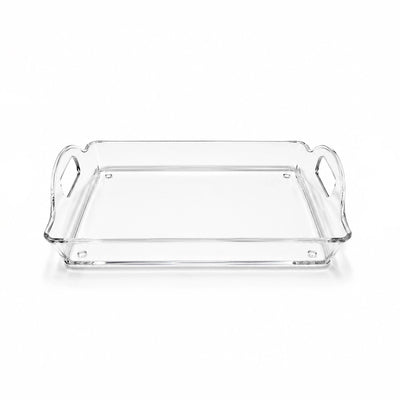 Acrylic Serving Tray With Handles 25.9 × 18 × 5.1 cm Siddiq Gifts