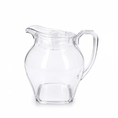 Elegant Acrylic Square Base Clear Water Jug With Lid Featuring A Stylish Transparent Design, Ideal For Serving Water, Juice, Iced Tea, And Refreshing Beverages At Siddiq Gifts.