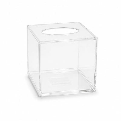 Acrylic Tissue Box 12 X 12 X 13 CM Clear Square Transparent Finish Siddiq Gifts