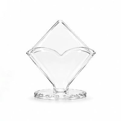 Acrylic Tissue Holder Triangle Design 18 × 6.5 × 18 cm Clear Acrylic Siddiq Gifts