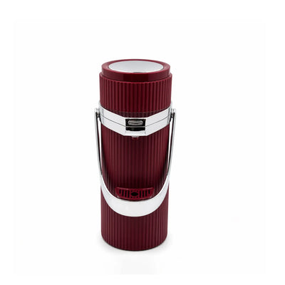 Air Pot Vacuum Flask 1.9L Maroon with Silver Finish by Siddiq Gifts