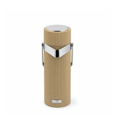 Air Pot Vacuum Flask 1L Beige with Silver Finish by Siddiq Gifts