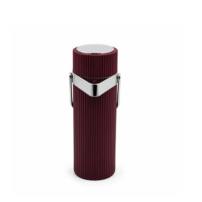 Air Pot Vacuum Flask 1L Maroon with Silver Finish by Siddiq Gifts