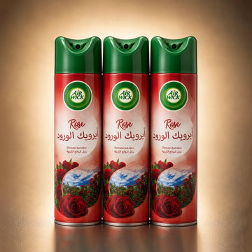 Air Wick Rose Air Freshener Spray 3 × 300 ml Value Pack by Siddiq Gifts