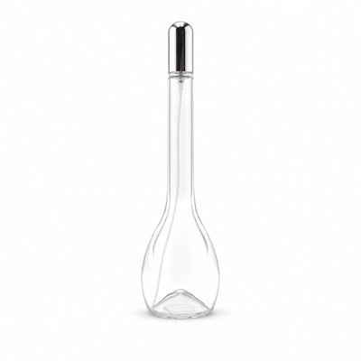 Alhoora AC29106 Glass Sprayer Bottle 7 × 26 cm Clear with Silver Spray Pump Siddiq Gifts