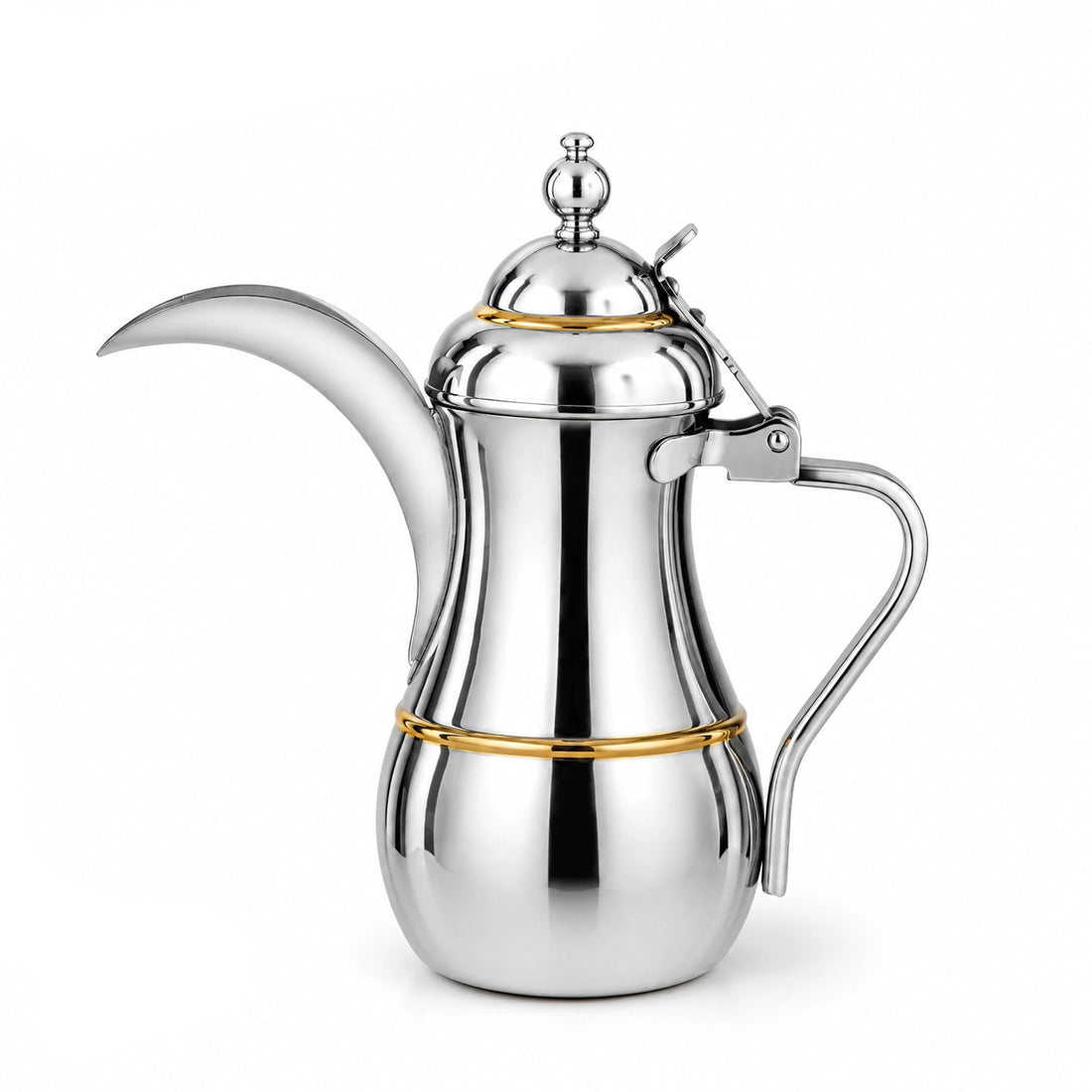 STS0013261 إناء / وعاء المرْجان لحفظ السوائل بالشفط من الستانلس ستيل – 48 أونصة – فضي و ذهبي