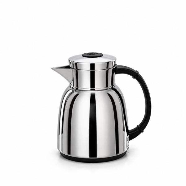 Almarjan Vacuum Flask 0.35L Silver And Black Handle Siddiq Gifts