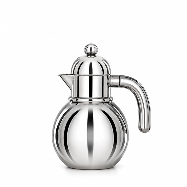 Almarjan Vacuum Flask 0.75L Silver Finish Thermal Coffee Flask by Siddiq Gifts