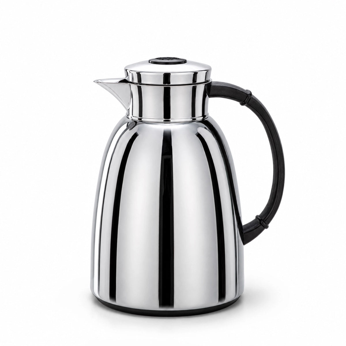Almarjan Vacuum Flask 1L Silver And Black Handle Siddiq Gifts