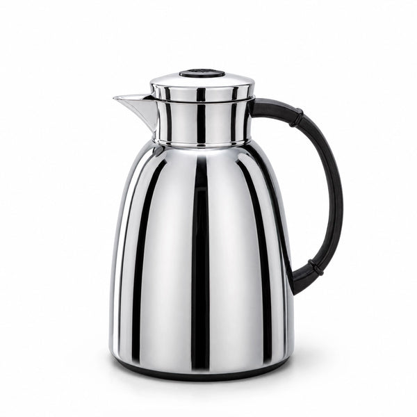 Almarjan Vacuum Flask 1L Silver And Black Handle Siddiq Gifts
