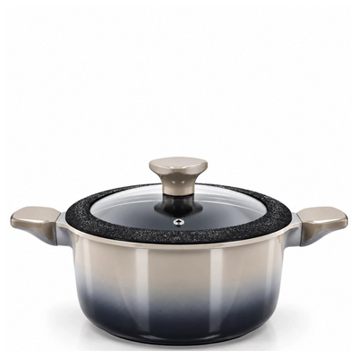 Alpenberg Casserole With Glass Lid And Dual Handles in Grey, Measuring 32 Cm And Designed For Convenient Everyday Cooking And Serving At Siddiq Gifts.