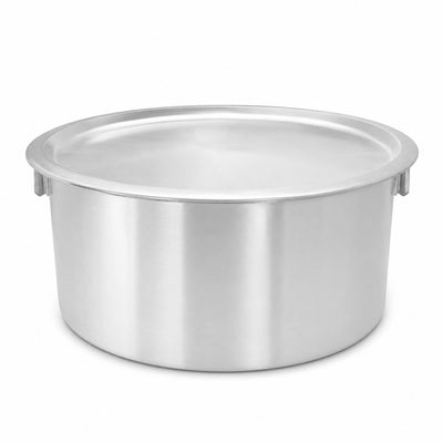 Aluminium Cookware Pot with Heavy-Duty Side Handles and Lid Silver by Siddiq Gifts