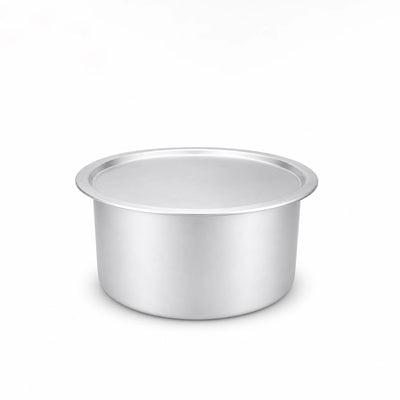 Aluminium Cookware Pot with Lid Silver by Siddiq Gifts