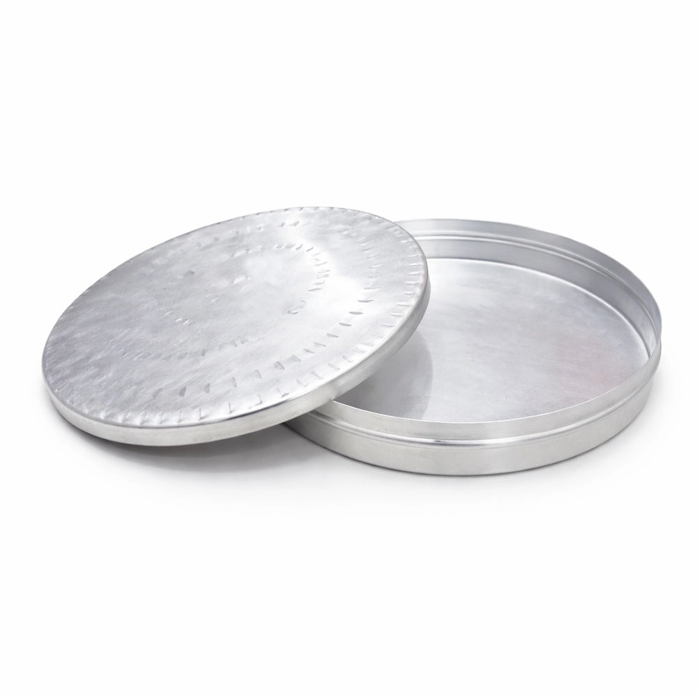 Aluminium Sweets Debba 13 Inch Extra Large Round Storage Box For Sweets And Snacks By Siddiq Gifts