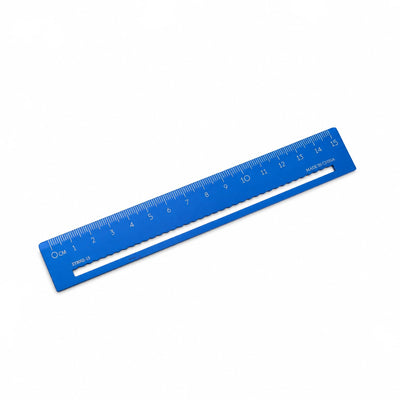 Aluminum Ruler 15 cm Metric Measuring Scale Blue Siddiq Gifts