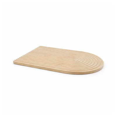 Bamboo Serving Board Oval Wooden Plate 34x24 Cm For Snacks Cheese Fruits And Appetizers By Siddiq Gifts