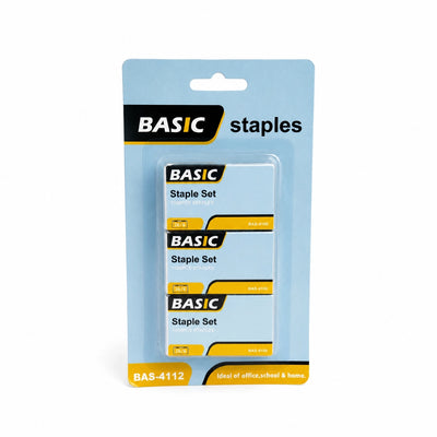 Basic 26/6 Staples 1,000 Staples per Box 3 Boxes Pack Siddiq Gifts