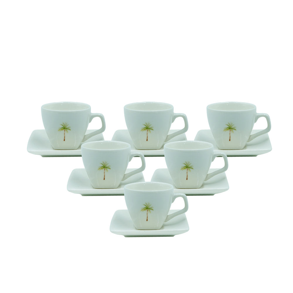 VC607 Milk Cup & Saucer Set 12 pcs