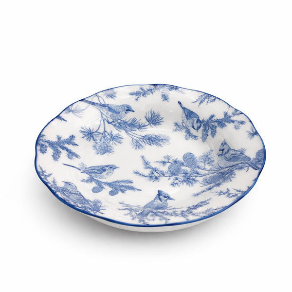 BX-09 9 inch ceramic soup plate with blue bird pattern for soup and pasta serving – Siddiq Gifts Mussafah Abu Dhabi