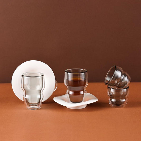 RA165810 Modernist Tea & Cawa Cup Set Gray 18pcs