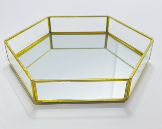 80950-01 Glass Mirror Tray