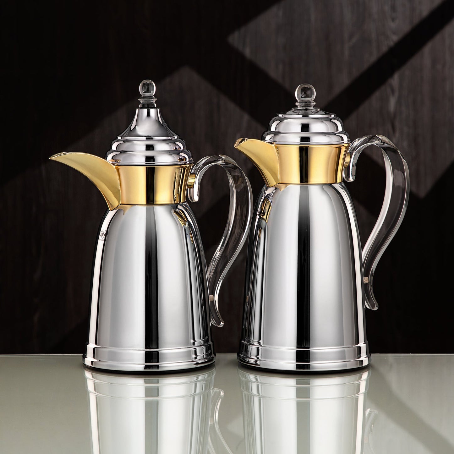 SM-2A29 Vacuum Flask 2pcs Set -Silver Gold