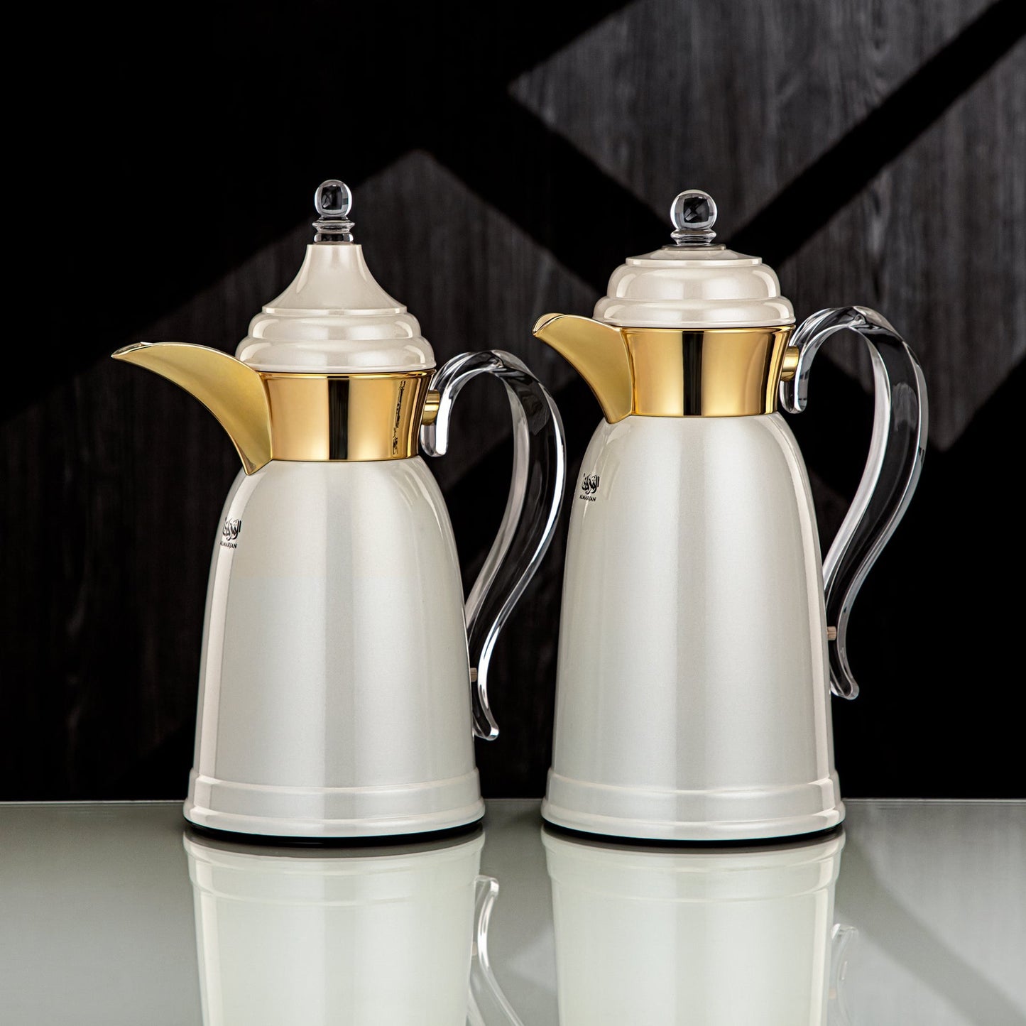 SM-2A29 Vacuum Flask 2PCS Set -Pearl White Gold