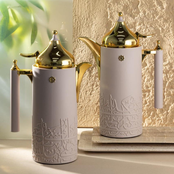 Jiwar Vacuum Flask 2PC Set Purple Gold KP1103