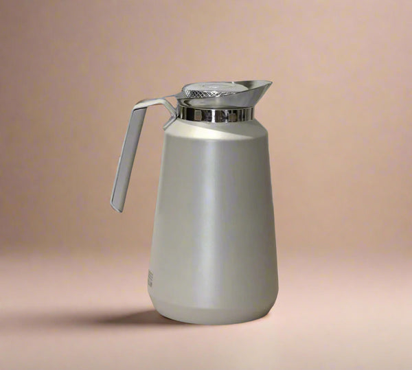 QS03 Vacuum Flask 1L – Light Grey with Silver