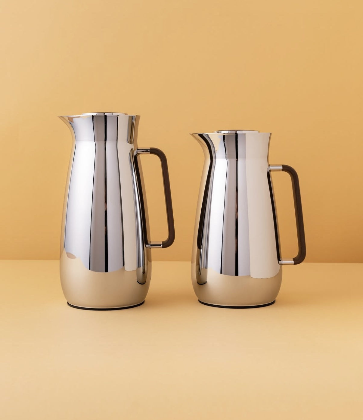 RGD21Q Vacuum Flask 2PC Set (1L + 0.8L) - Silver Wooden