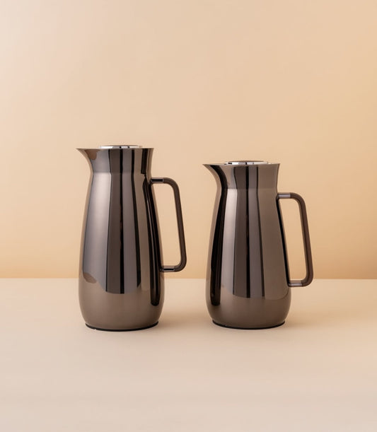 RGD21Q Vacuum Flask 2PC Set (1L + 0.8L)  - Gun Grey
