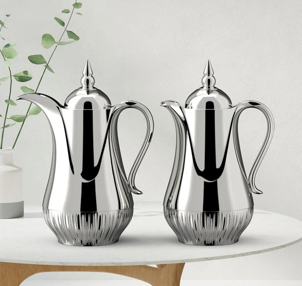 RGB03Q Vacuum Flask 2PC Set (1L + 0.8L) - Silver