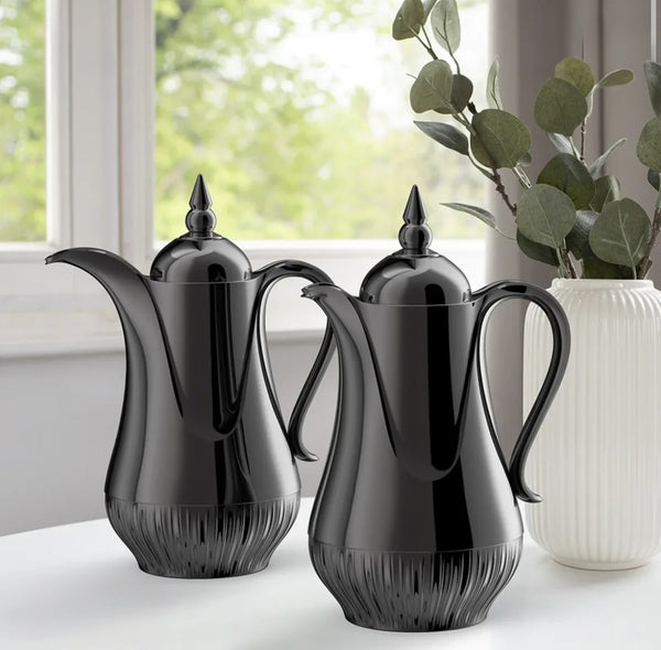 RGB03Q Vacuum Flask 2PC Set (1L + 0.8L)  - Jet Black