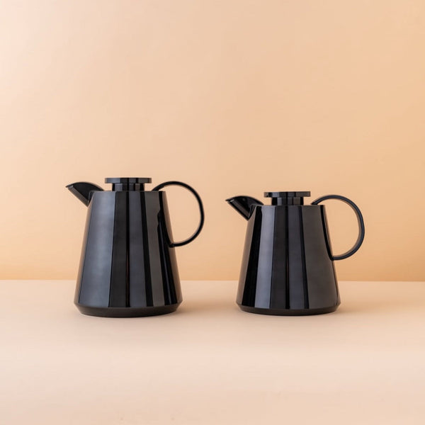 NB5700D Parati Vacuum Flask 2PC Set (0.5L+1L) - Jet Black