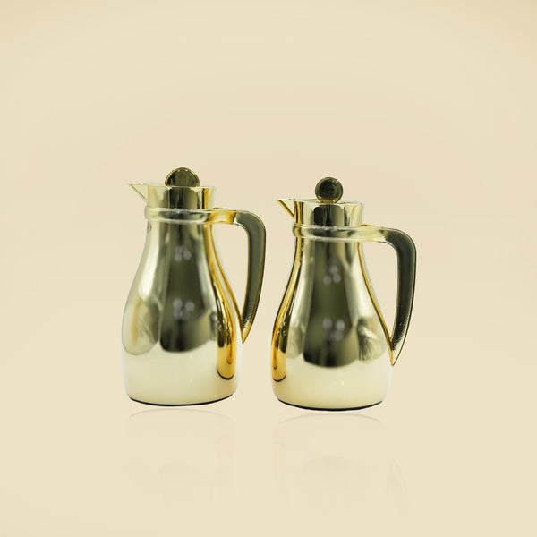 NB6010G Vacuum Flask  2-Piece Set - Gold (700ml + 1L)