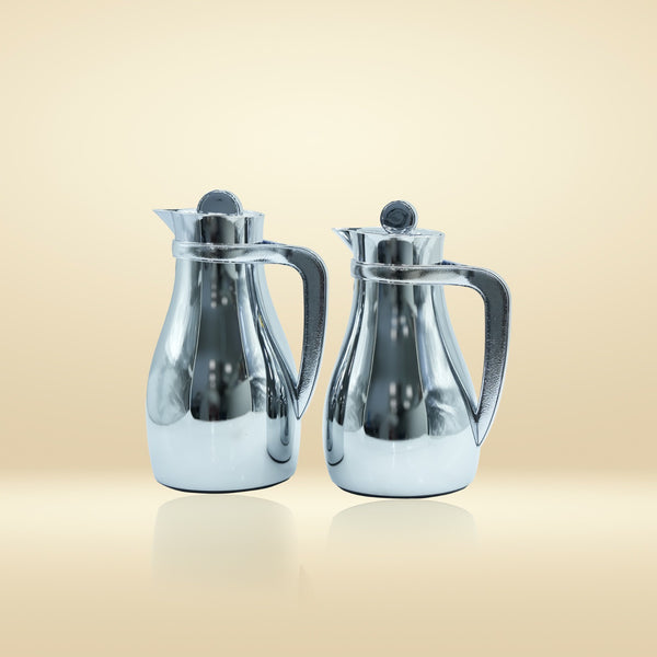 NB6010F Vacuum Flask2-Piece Set - Silver (700ml + 1L)