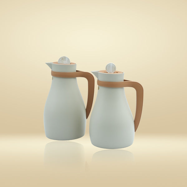 NB6010C Vacuum Flask2-Piece Set - Coffee Brown (700ml + 1L)