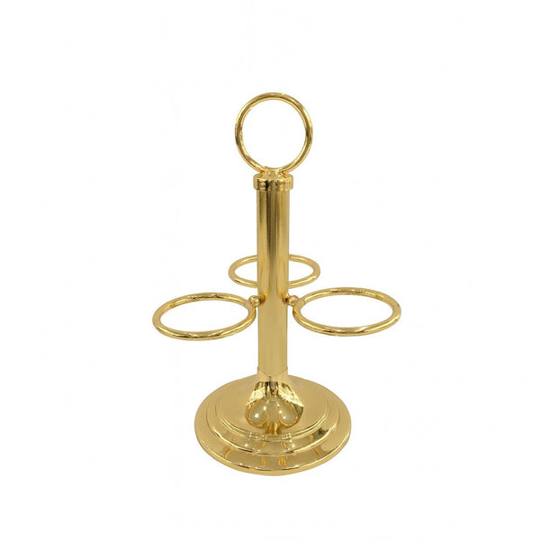 CD-7152 Cawa Cup Stand – 22 cm Height – 3-Cup Holder – French Gold Finish – Siddiq Gifts Mussafah Abu Dhabi