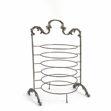 CD-7363 6-Layer Dinner Plate Stand – Dark Platinum Finish | Siddiq Gifts – Mussafah Abu Dhabi