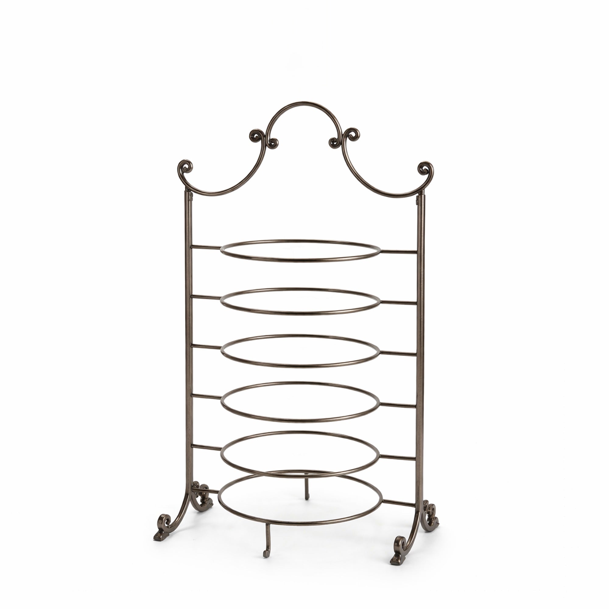 CD-7367 6-Layer Dessert Plate Stand – Dark Platinum Finish | Siddiq Gifts – Mussafah Abu Dhabi