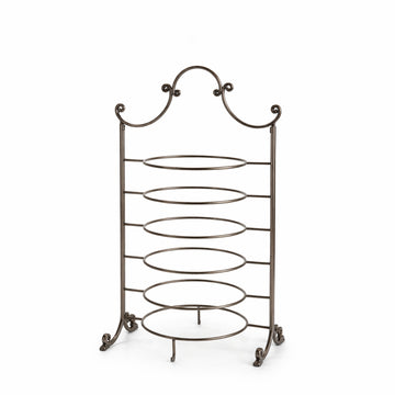 CD-7367 6-Layer Dessert Plate Stand – Dark Platinum Finish | Siddiq Gifts – Mussafah Abu Dhabi