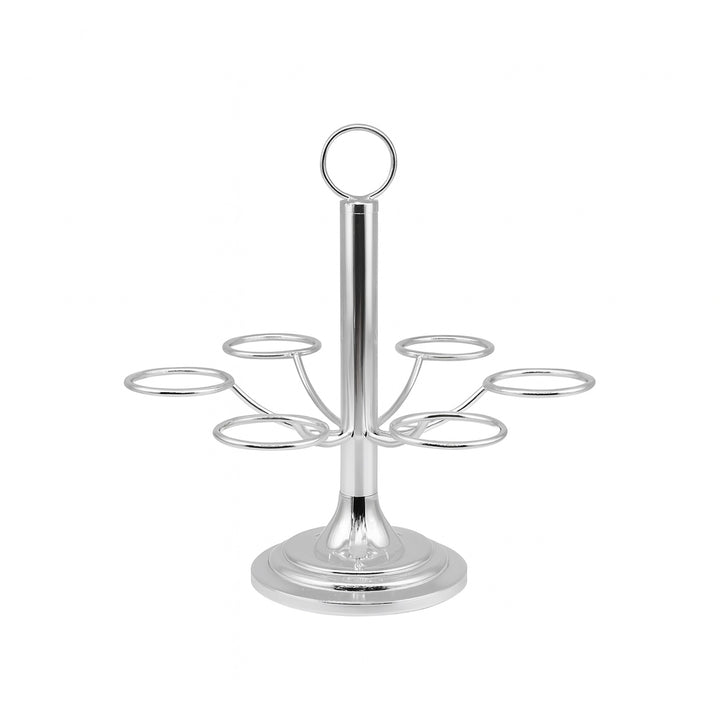 CD-7616 Stainless Steel Cawa Cup Stand – Silver – 6-Cup Holder – Siddiq Gifts Mussafah Abu Dhabi