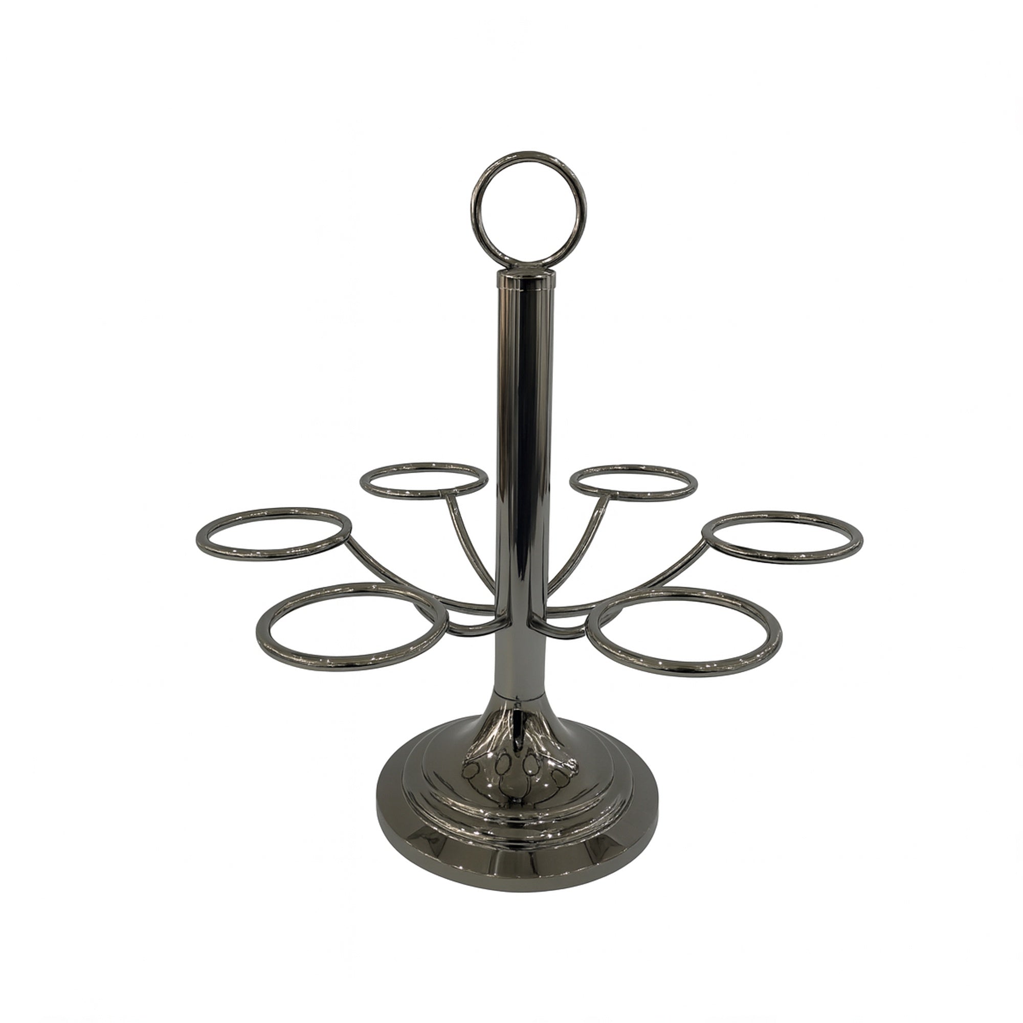 CD-7617 Stainless Steel Cawa Cup Stand – Black 6-Cup Holder | Siddiq ...