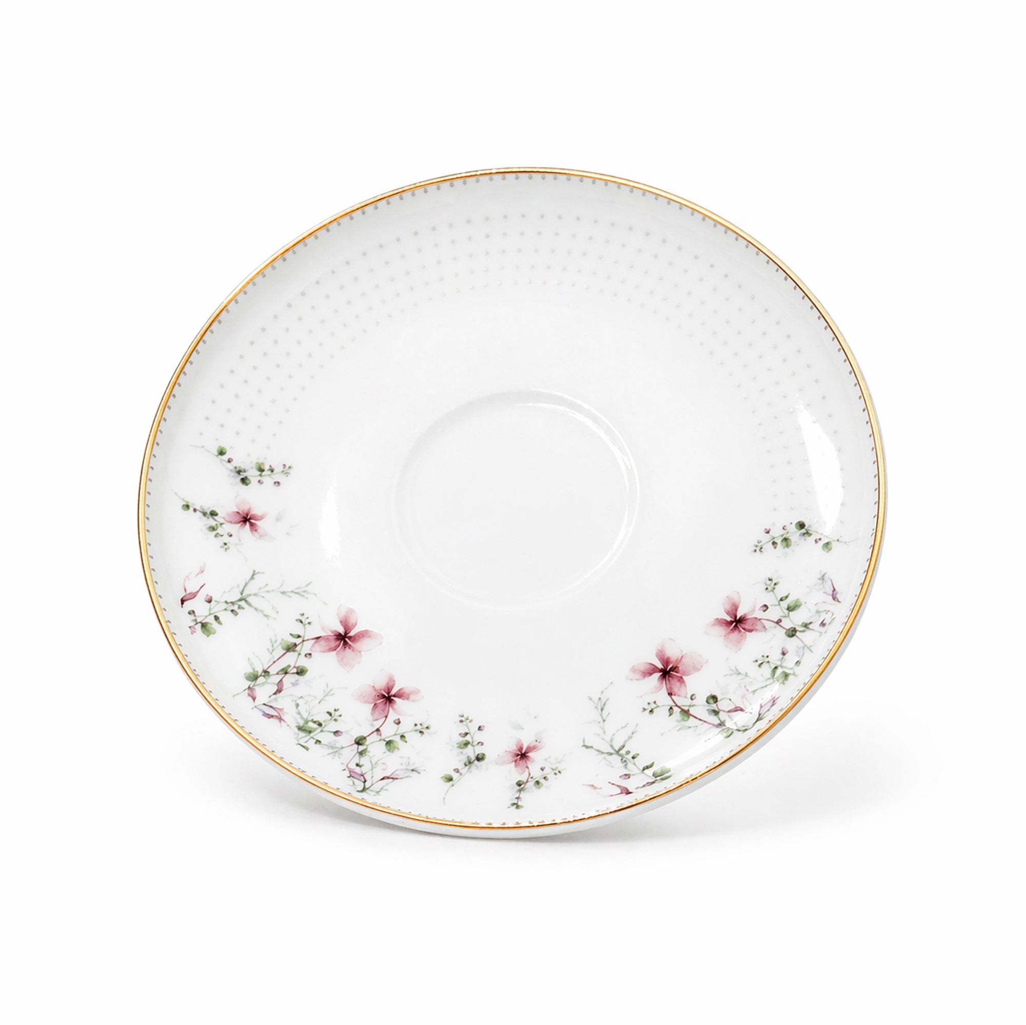 Ceramic Coffee Cup And Saucer Set 12 Pieces Floral Design With Matching Saucers Stylish Set For Coffee And Tea Serving By Siddiq Gifts
