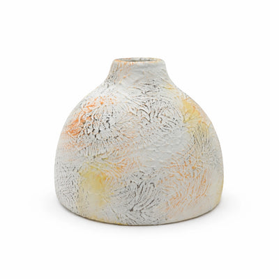 Ceramic Flower Vase 16x17.5 cm Multicolor Textured Modern Decorative Vase For Home Decor By Siddiq Gifts