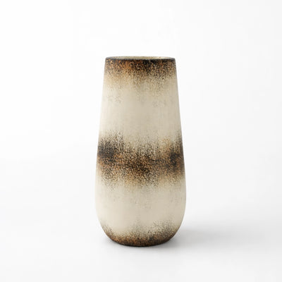 Ceramic Flower Vase 31x13 cm Tall Gradient Textured Modern Decorative Vase For Home Decor By Siddiq Gifts