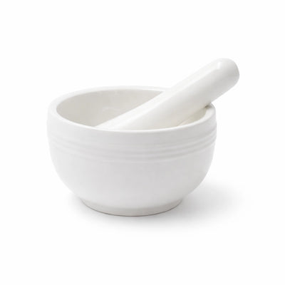 Ceramic Mortar And Pestle Set 4.7 Inch Spice Grinder Bowl For Herbs Garlic And Spices By Siddiq Gifts