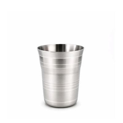 Chandramukhi Stainless Steel Tumbler, 8 × 10 cm, in Silver for Serving Water, Juice, Milk, and Everyday Beverages at Siddiq Gifts.